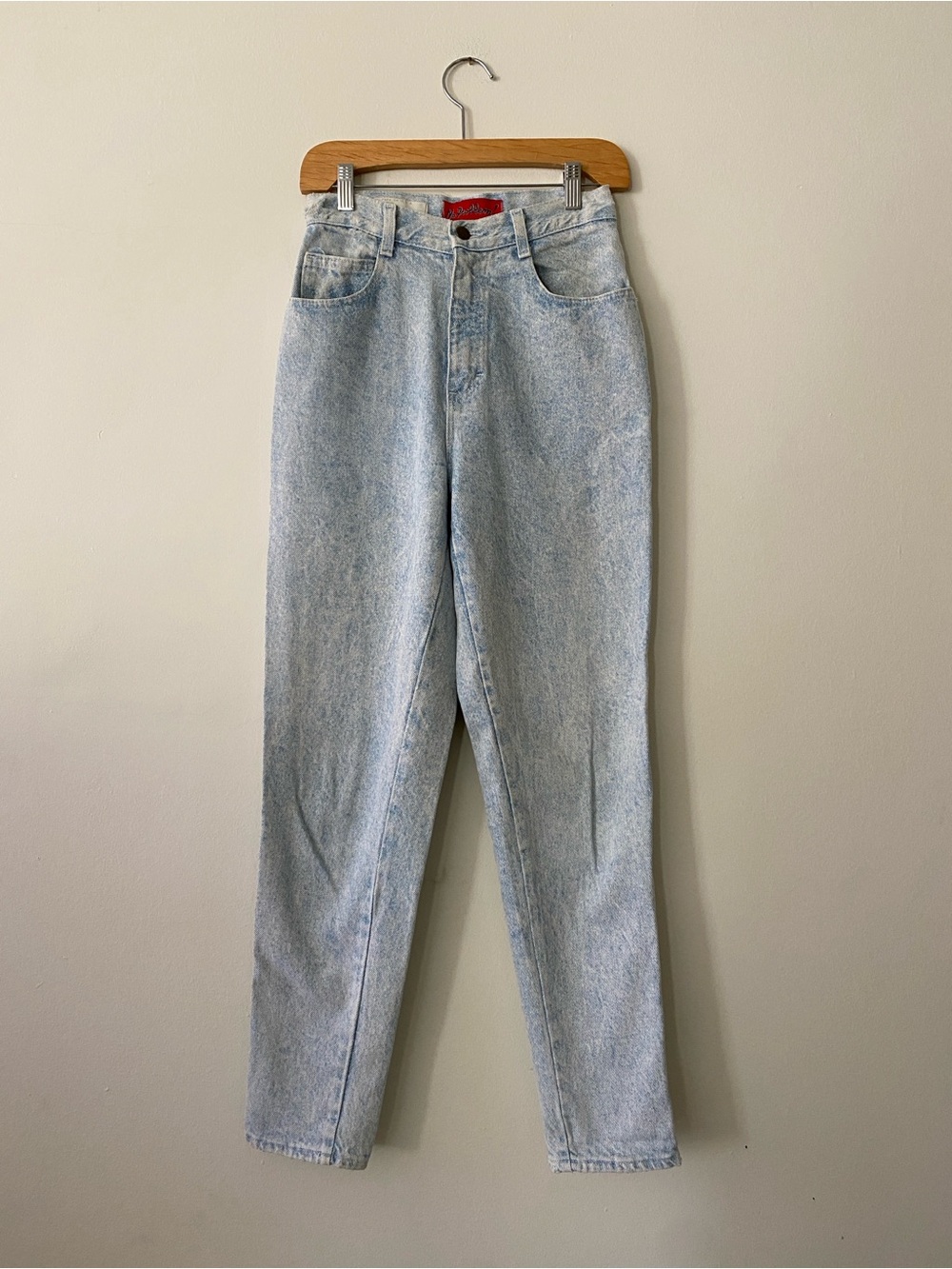 High Rise Acid Wash Mom Jeans